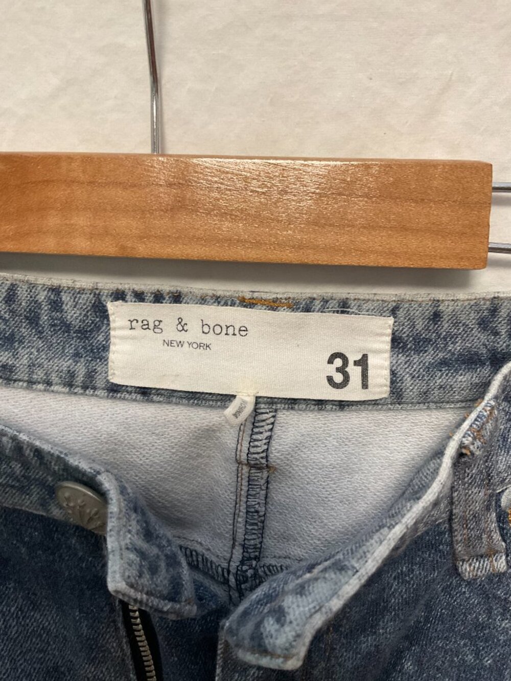rag & bone Medium Wash Wide Leg Jeans Size 31 - Picture 2 of 2